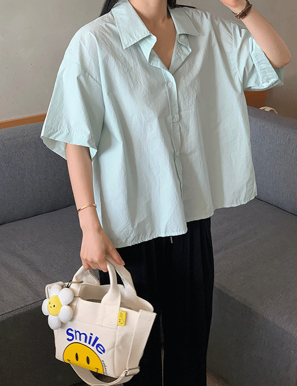 [BEST인기상품/재입고♥]보이핏 심플 반팔 셔츠 (5color)