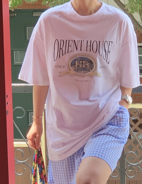 하우스 오버핏 반팔 티셔츠 (3color)